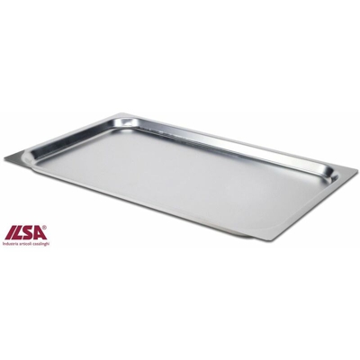 Bighouse It - TEGLIA GN 2/1 CM.65X53X6,5h LT.19 ACCIAIO INOX 18/10 ILSA