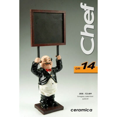 Lavagna Cameriere Cm.14 Con Personaggio - BIGHOUSE IT