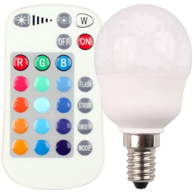 LED (monocolore) Classe energetica: A (A++ - E) Müller-Licht 400351 E14 Potenza: 5 W RGBW 5 kWh/1000h - MULLER-LICHT
