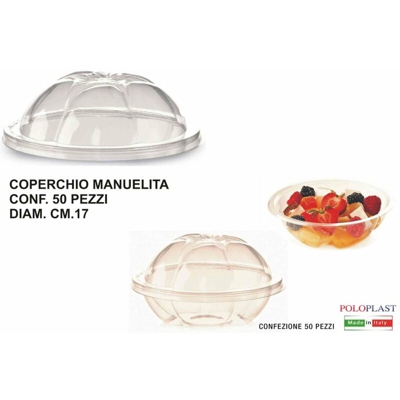 Coperchio Bombato R-Pet Cf.50 Pz. Cm.17 Trasp. - BIGHOUSE IT