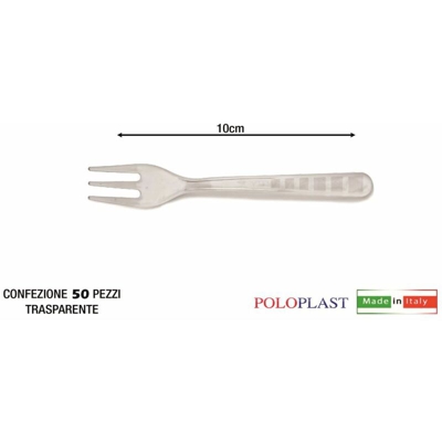 Bighouse It - FORCHETTA BIO MAGIC PLA CF.50 PZ. CM.10 TRASP.