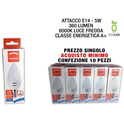 Bighouse It - LAMPADA ECOLED CANDELA E14 5W 6000K PN-010