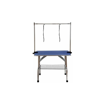 Regolabile Portatile Cane dell' Acciaio Inossidabile Tabella governare con Braccio Cappio e Accessori Vassoio, 117Â x 60Â x 76Â cm/46Â x 23.6Â x
