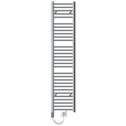 Radiatore Da Bagno Elettrico Con Termostato 900 W, Ecd Germany, Modello Sahara, 300 X 1800 Mm, Cromo, Dritto, Con Collegamento Laterale, Portasciugamani en oferta