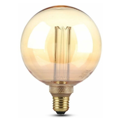 Lampadina LED V-TAC E27 4W G125 Ambrata 1800K