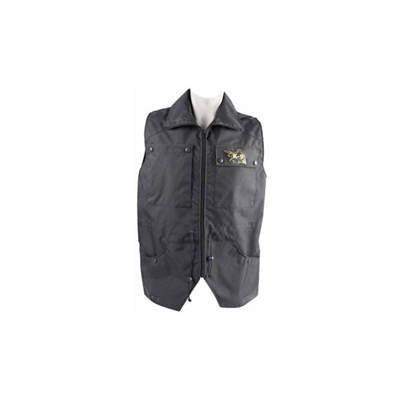 Giacca da lavoro in cotone impregnato, senza maniche, taglia 2 L, per cane, colore: nero, taglia 2 L - Julius-k9