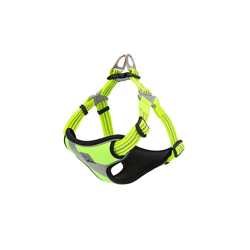 TLH5991 - Imbracatura di sicurezza per cani, stile step-in, riflettente, regolabile, confortevole (giallo fluo, M) - True Love precio