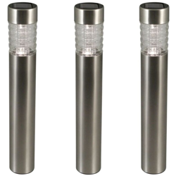 Luxform Luce Solare LED da Giardino a Paletto Tacoma 3pz Argento 34315 en oferta