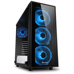 Case PC TG4 Middle Tower ATX Micro ATX Mini-ITX 2 Porte USB 3.0 Colore Nero (Finestrato) en oferta