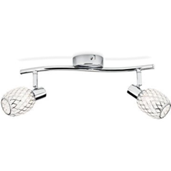 Philips Spot Deltoid Chorme Da Parete E Soffitto Essentials Cromato 2Xg9 - 28W en oferta