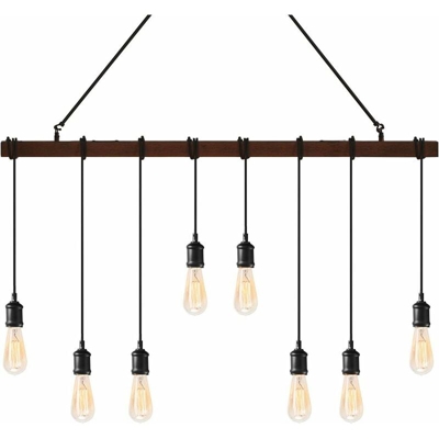 Costway - Lampadario da Soffitto a Binario per Soggiorno o Salotto, Stile Industriale Moderno,230V E27