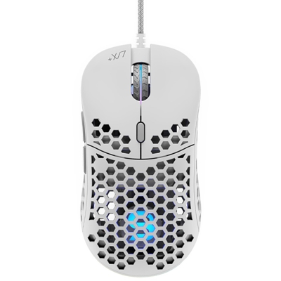 Lix Plus mouse Mano destra USB tipo A Laser 12000 DPI, Mouse da gioco