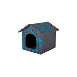 R2 BUDNKW6 Cuccia per Cani M R2 con Fiori Blu (44 x 38 x 45 cm) Cane Gatto R2 Budnkw6, S, Blu, 700 g - Hobbydog precio