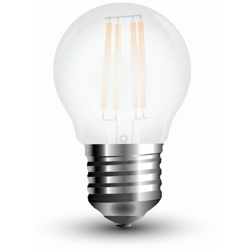 V-Tac VT-1974 Lampadina Bulbo G45 filamento Vetro Smerigliato 4W E27 6400K - 4497 en oferta