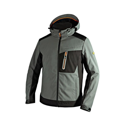 Giacca invernale SOFTSHELL TECH CARBON Verde - DIADORA UTILITY - taglia M