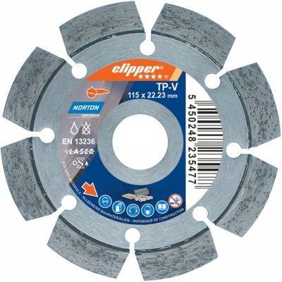 Diamante Materiali Lama Contruction 125 X 22,23 Millimetri - Norton Tp-V