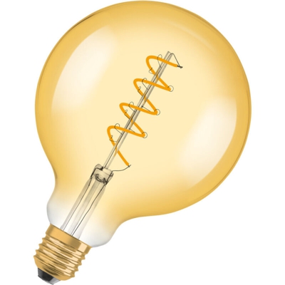LED (monocolore) Classe energetica: A (A++ - E) OSRAM 1906LEDGLOBE4,5 4058075270008 E27 Potenza: 5 W Bianco caldo