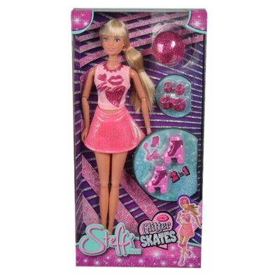Steffi Love Roller Skates con accessori glitterati - SIMBA