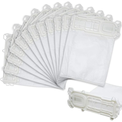 Kit 12 Sacchetti Aspirapolvere Scopa Elettrica Folletto VK135 VK136 Compatibili - BAKAJI