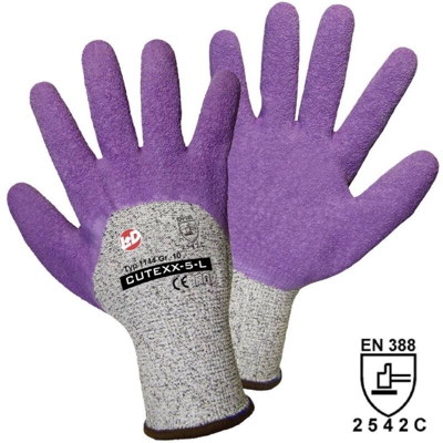 L+D worky CUTEXX-5-L 1144-10 Fibra HPPE Guanto di protezione dai tagli Taglia: 10, XL EN 388 Livello protezione da tagl