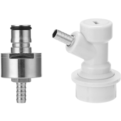 De Beer carbonatazione Protezione Con 5/16 'Barb sfera Blocco Disconnect insieme di due colori facoltativi, Grigio - ASUPERMALL
