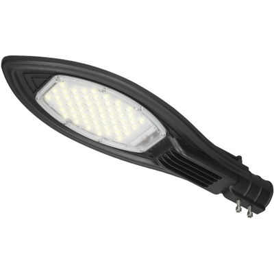 Faro LED lampione esterno stradale palo 50 Watt 55 SMD IP65 bianco freddo 6000 K - ECD GERMANY
