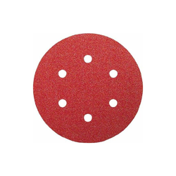 Bosch Home And Garden - Bosch 2609256A33 - Fogli abrasivi per smerigliatrici eccentriche, diametro 150 mm, 6 fori, grana 180, confezione da 5 en oferta
