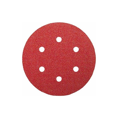 Bosch Home And Garden - Bosch 2609256A33 - Fogli abrasivi per smerigliatrici eccentriche, diametro 150 mm, 6 fori, grana 180, confezione da 5