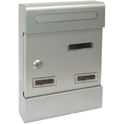 Cassetta postale, casellario condominiale componibile per esterno in acciaio verniciato Made in Italy -Antracite - MILO