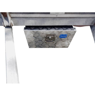 TRUCK 23 41023 Cassa in lamiera bugnata Alluminio (L x L x A) 425 x 265 x 260 mm - Alutec