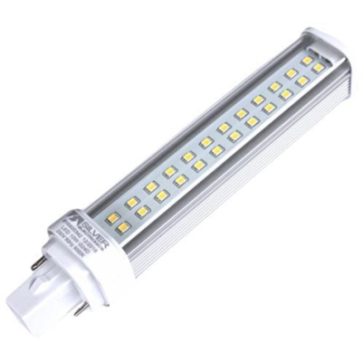 PLC Lampadina a LED G24d 10W Rotazionale 180º 5000K - SILVER