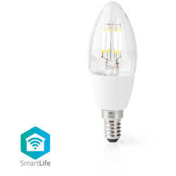 Lampadina LED Smart Wi-Fi | E14 | C37 | 5 W | 400 lm | Bianco NE550716086 - Nedis precio