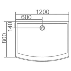 Box Doccia Tre Lati 80x120x80 Cm Frameless Con Piatto Acrilico K115 precio