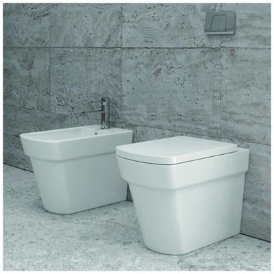 Vaso E Didet A Terra Con Sedile Soft Close Modello Aten-c