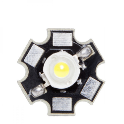 LED Ad Alta Potenza 35X35 con Radiatore 1W 120Lm 50.000H | Bianco Freddo (CH-LED-1W-35MIL-D-CW) - GREENICE en oferta