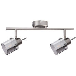 faretto parete eveli 2 luci 220-240 volt CE G9 IP20 argento interno orientabile kan 29101 - KANLUX características