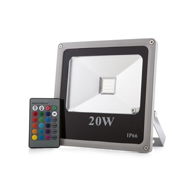 Proiettore a LED IP65 20W RGB Telecomando | RGB (HX-FL20-RGB) - GREENICE