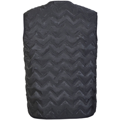 Asupermall - Gilet riscaldante elettrico smart usb nuovo 02 ondulazione acqua nera codice L.