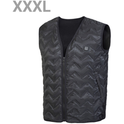 Asupermall - Gilet riscaldante elettrico usb intelligente nuovo 02 ondulazione acqua nera codice XXXL características