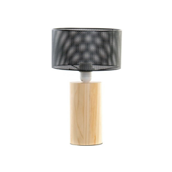 Lampada da Tavolo Dekodonia Grigio Legno Metallo Loft (22 x 39 cm) en oferta