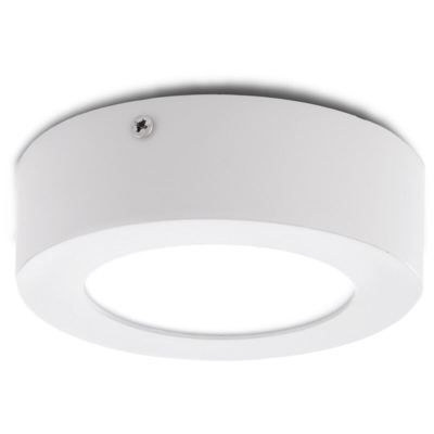 Plafoniera LED Circolare Superficie Montata Ø120Mm 12VDC 6W 470Lm 30.000H | Bianco Caldo (GR-MZMD01-6W-12V-CW) - GREENICE