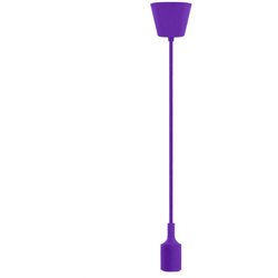 BES - Portalampada colorato sospensione pendente lampadario soffitto E27 viola col-01 en oferta