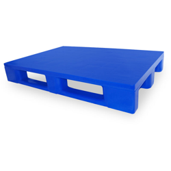 Pallet in plastica monoblocco igienico per alimenti Misura cm 80x120 Altezza cm 15,2 Colore Blu - SOCEPI en oferta