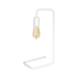 Lampada da Tavolo Scorpius White - da Scrivania, Ufficio, Comodino - Bianco in Metallo, 23 x 15,5 x 43 cm, 1 x E27, 60W - HOMEMANIA en oferta