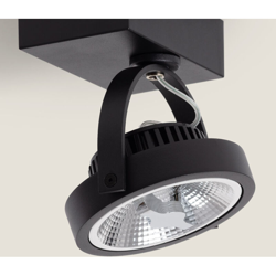 Ledkia - Faretto LED CREE da Superficie Orientabile AR111 15W Regolabile Nero Bianco Freddo 5500K en oferta