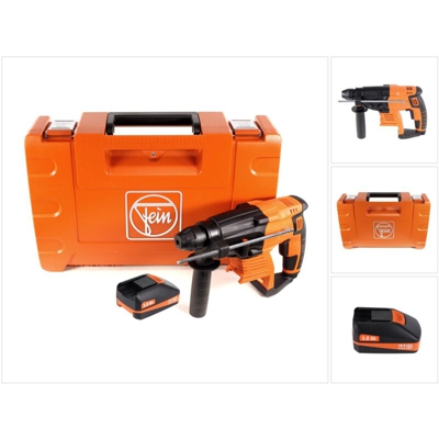 FEIN ABH 18 Tassellatore a batteria 2,0J / 18V / SDS-plus in valigetta da trasporto + 1x Batteria 3,0Ah - senza caricabatterie