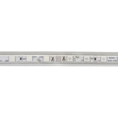 Ledkia - Striscia LED 220V AC 60 LED/m Gialla IP65 2m