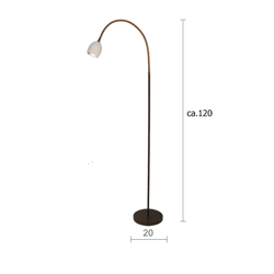 Menzel Provence piantana satin 1 luce braccio flex precio