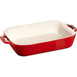 Staub - Pirofila Gratin Rettangolare 26 x 17 cm Rossa in Ceramica en oferta