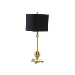 Lampada da Tavolo Dekodonia Poliestere Acrilico Lino Metallo Chic (25 x 25 x 78 cm) en oferta